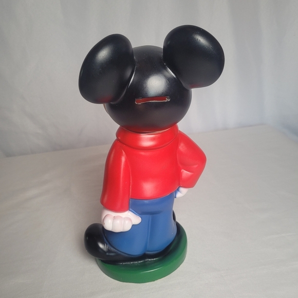 Vintage Mickey Mouse Coin Piggy Bank Walt Disney 1970's - Picture 5 of 10